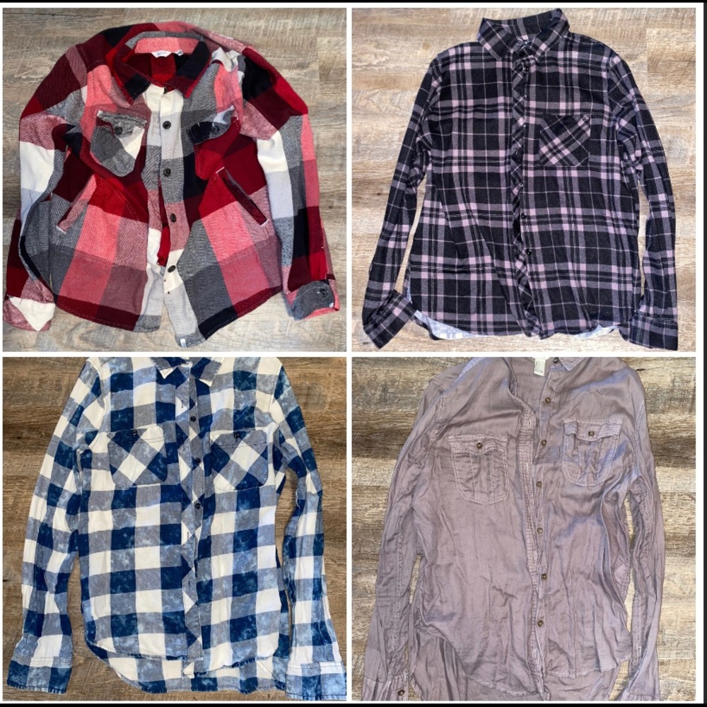 4 miscellaneous flannels